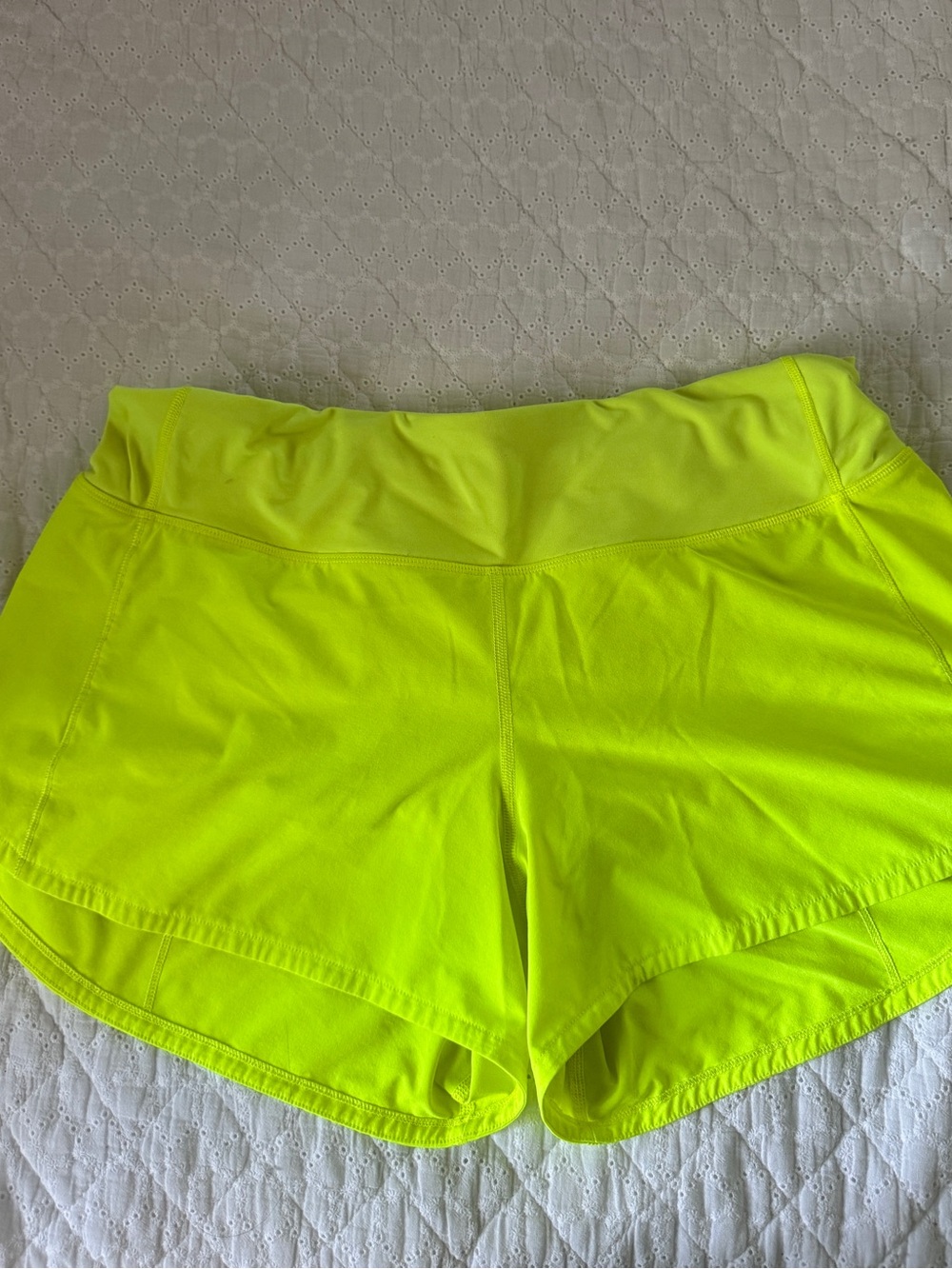 lululemon athletica Neon Yellow Women's Athletic Shorts